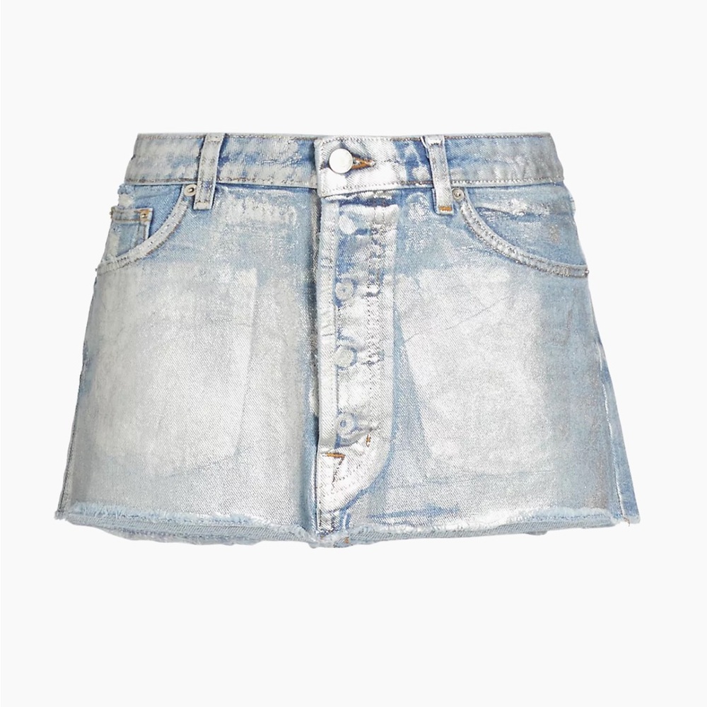 EB DENIM metallic mini skirt S